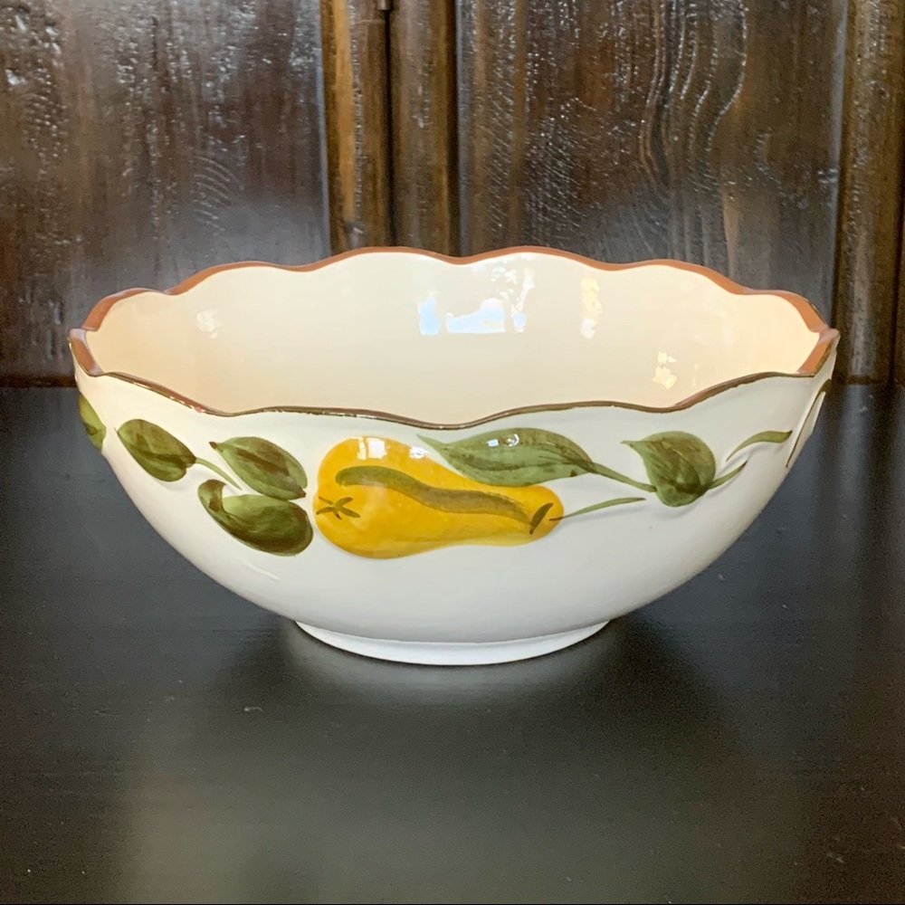 Stangl Sculpted Fruit 10” Large Salad Serving Bowl